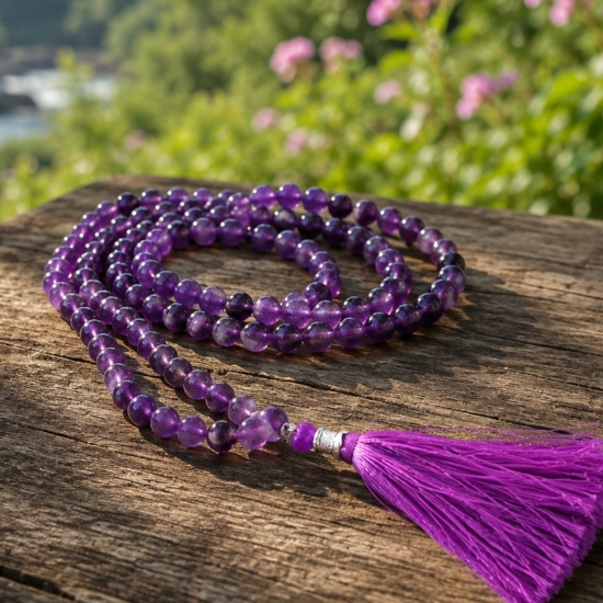 Natural Amethyst Rosary